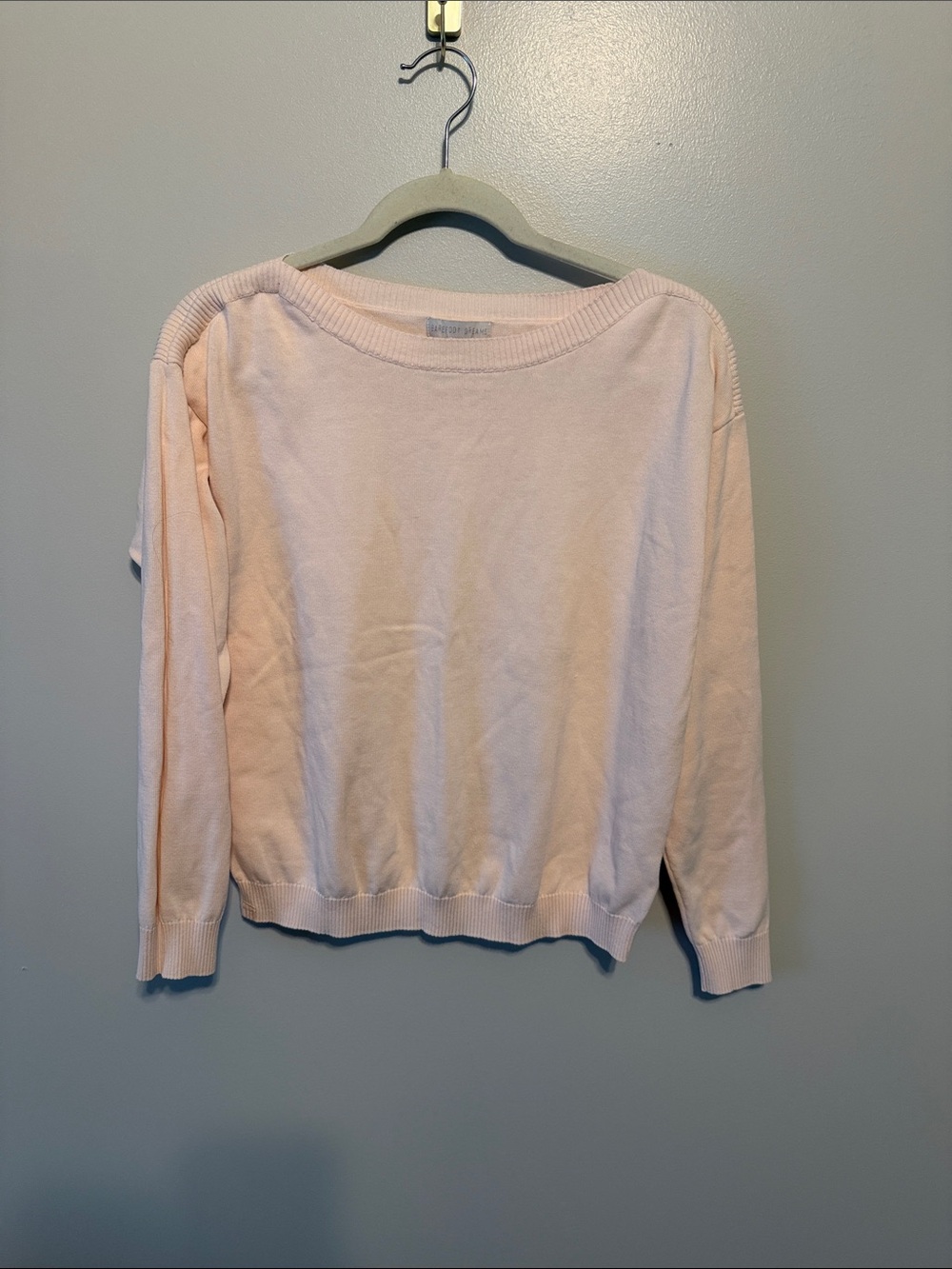 Barefoot Dreams Sunbleached Boatneck Pullover Pale Pink
